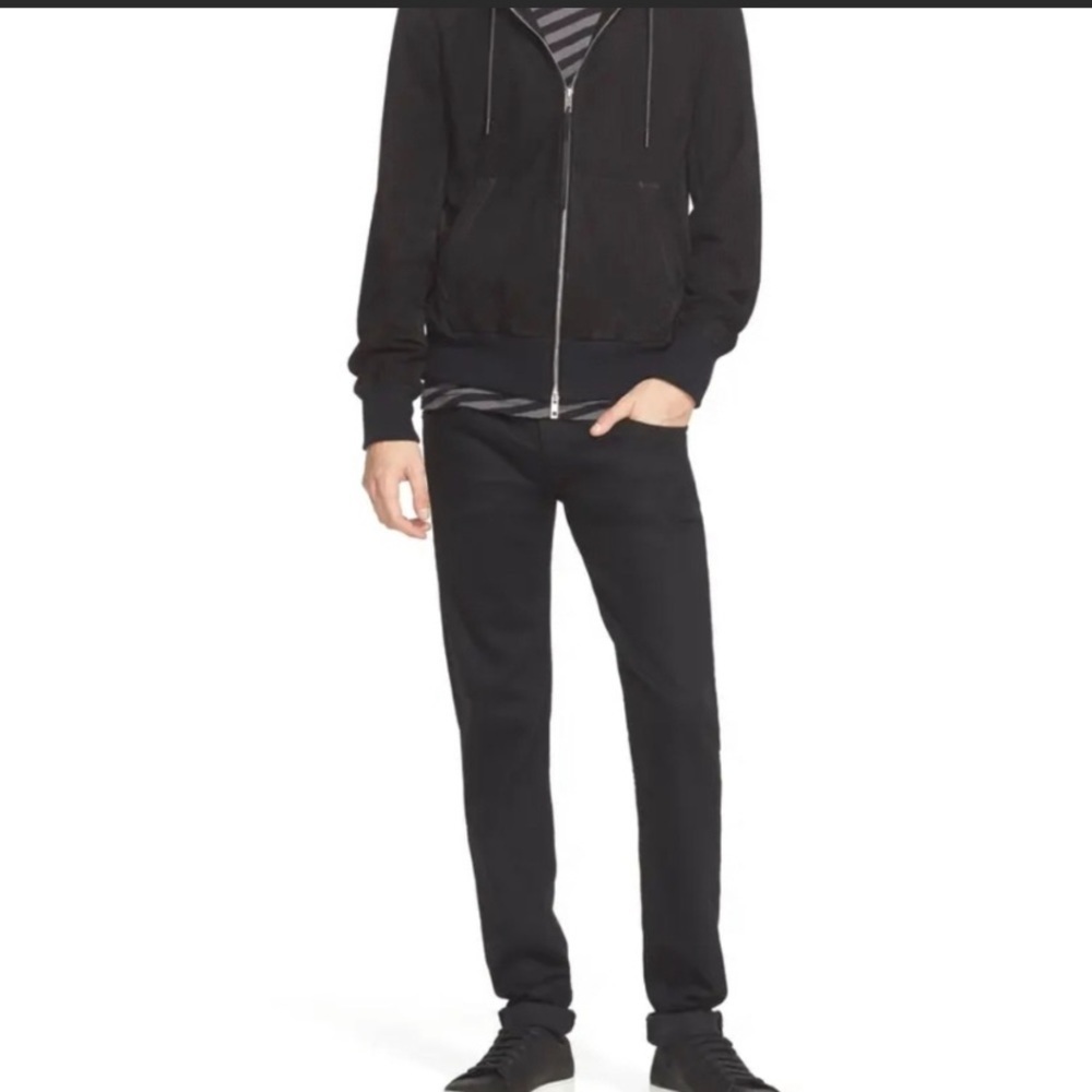 Rag & Bone Standard Issue Fit 1 Skinny Leg Jeans, in Black.